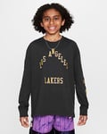 Los Angeles Lakers 2023/24 City Edition Older Kids' (Boys') Nike NBA Max90 Long-Sleeve T-Shirt
