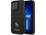 Guess Guhcp13lps4mk Iphone 13 Pro / 13 6.1" Black/Black Hardcase Saffiano 4G Small Metal Logo