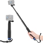 Perche à Selfie pour GoPro,Perche Télescopique Etanche Compatible avec GoPro Hero 13/12/1110/9/8/7/6/5/Max,DJI Osmo Action 5 Pro/4/3,Ace/Ace Pro/One RS et Autres Caméra Sport