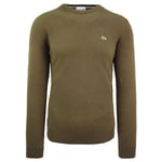 Lacoste Wool Mens Green Sweater - Size Small