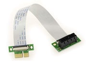 KALEA-INFORMATIQUE Nappe d'extension PCI Express de Type Riser. Connecteurs PCIe x1 et nappes Souples de Type FPC 15cm ou 25cm