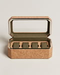 WOLF Cortica 4 Piece Watch Box Cork