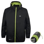 Trespass Mixte Qikpac Jacket Vestes Coupe-pluie, Noir, XXS EU