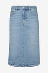 MOS MOSH - Jeanskjol mmElla Denim Skirt - Blå