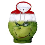 3D Grinch Hoodie för Män och Kvinnor - Casual Hoodie med Huva - Vänners Julgåva Xhy-Xin Mönster Pattern C 3XL