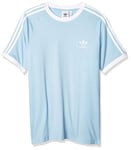 Adidas Men 3-STRIPES TEE T-shirt - Clear Sky, X-Small