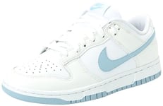 Nike Homme Dunk Low Retro Sneaker, White Lt Armory Blue Summit White, 40.5 EU