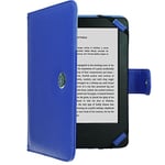 TECHGEAR Kindle PU Leather Folio Case Cover With Magnetic Clasp made for Amazon Kindle eReaders 12th - 4th Generation (2024-2011) & Kindle Paperwhite with 6 inch Screen (BLUE, Kindle eReader)