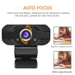 Full Hd 1080p Webcam With Microphone Usb For Pc Desktop Laptop Autofocus Clip-on