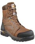 Carhartt Men's 8" Rugged Flex Waterproof Insulated Composite Toe Work Boot, Brown, 8 UK