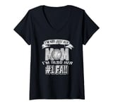 Womens I'm Not Just Her Mom I'm Also Her Number One Fan Softball V-Neck T-Shirt