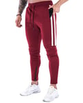 Suwangi Pantalon de Jogging Homme Course Training Pantalon de Survêtement Léger Casual avec Poches Zippées