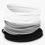 Claire's Black, Grey, & White Hair Ties - 30 Pack