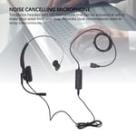 Office Headphone Telephone Headset Monaural USB Plug With Noise Cancelling Mic