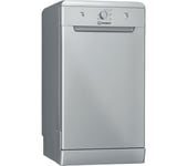 INDESIT DF9E 1B10 S UK Slimline Dishwasher - Silver, Silver/Grey