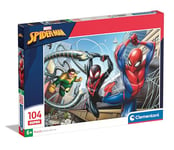 Clementoni Supercolor Marvel Spider-Man – 104 pièces Enfants 6 Ans, Puzzle Dessins animés, fabriqué en Italie, 25778, Multicolore