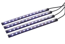 Clas Ohlson Interiörbelysning bil, ljuslist LED, RGB, 4-pack