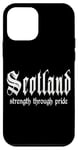 Coque pour iPhone 12 mini "La force par la fierté" Ecosse, Ecosse