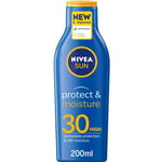 Nivea High Protection Sun Protect & Moisture Sun Cream Lotion SPF30 200ml