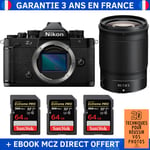 Nikon Zf + 85mm f/1.8 S + 3 SanDisk 64GB Extreme PRO UHS-II SDXC 300 MB/s + Ebook '20 Techniques pour Réussir vos Photos' - Appareil Photo Hybride