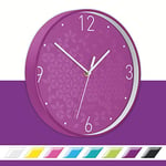 Leitz WOW Quartz Wall Clock, Perfect for Office, Kitchen, Living room and Bathroom, 29 cm - Purple