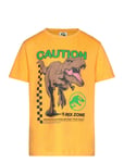 Short-Sleeved T-Shirt Tops T-shirts Short-sleeved Orange Jurassic World