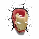 Marvel Avengers Iron Man 3 Mask Face 3D FX Light Wall Deco Light & Sticker Gift