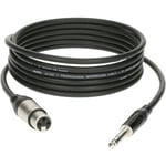 Cable Micro 2 M XLR Femelle - Jack 3P Connecteur Metal,