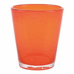 Villa d’Este Home Tivoli Lot de 6 verres à eau orange 330 ml en pâte de verre soufflé, Cancun Satin