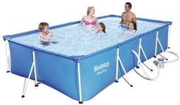 Bestway Steel Pro Pool 400x211x81 cm, Blå, Badebassin til børn