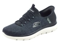 Skechers Slip-Ins 232469BLK Summits Key Pace Black Slipon Sportifs pour Homme T