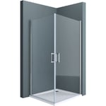 Sogood - Portes de douche transparent autolevantes 70x70 paroi de douche Ravenna24 pare douche en angle 70x70x190cm - Transparent