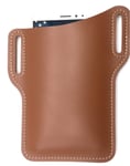 Trolsk PU Leather Holster (6,1") - mobilväska - bälte - Brun