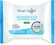 Perspi-Guard Antiperspirant & Deodorant Wipes - Strong Antiperspirant and Wet -