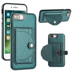 Iphone 8 Plus Case Premium Pu -nahkainen lompakonsuojus korttitelineellä