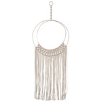 Attrape-Rêve Traditionnel en Coton Macramé Beige au Style Bohème Décoration d'I