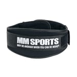 MM Sports Neoprene Belt - Vektløfterbelte, svart - M