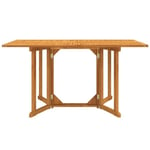 Table de jardin,table d'extérieur papillon pliante 150x90x75 cm bois massif teck 3428185 FrenchDays