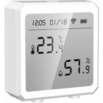 Tuya Smart WiFi Temperature Humidite Capteur Interieur Hygrometre Thermometre app Telecommande avec ecran lcd Capteur t&h ℃/℉ Commutable Compatible