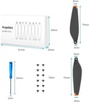 8kpl potkurit DJI Mini 3 Prolle, vaihdettavat potkurit droneille, lapapotkurin lapa ruuvimeisselillä ja 12 ruuvia (musta oranssi)