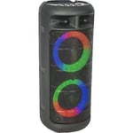 Party Light & Sound - Enceinte Active Portable sur Batterie USB Bluetooth Party ALFA-2600 200W avec Boomers Lumineux