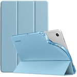 TiMOVO Coque Compatible avec Samsung Galaxy Tab A9+/A9 Plus 11" 2023 SM-X210/X216/X218, Étui de Protection Arrière en TPU Translucide Givré pour Tout Nouveau Galaxy Tab A9+, Bleu Brumeux