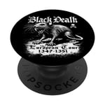 Black Death European Tour Plague Rat Histoire médiévale PopSockets PopGrip Adhésif