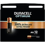 Duracell Batteries Optimum AA Pack of 12