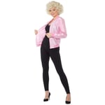 Pink Lady 50s Ladies Rock Roll Retro Grease Adult Womens Costume Jacket Plus XL