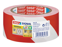 Tesa Signal Universal - Markeringstejp - 50 Mm X 66 M - Polypropylen - Röd, Vit