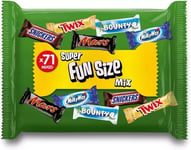 Super Fun Size Mix Chocolate x 71 Pack Snickers Mars Bounty Twix Milky  Way