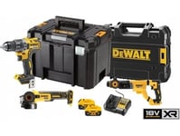 Dewalt 18V Xr Kombo Elverktygssats Dcd791 Dcg405, Dch263 2 Batterier 5Ah, Laddning.