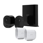 Arlo Pro 3 – kit de 2 caméras de Surveillance WiFi additionnelle, 2K HDR – avec 2 Coques de Protection Blanche