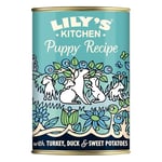 Lily's Kitchen Puppy Recipe With Turkey Wet Dog Food (6 x 400 g)